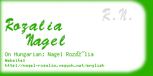 rozalia nagel business card